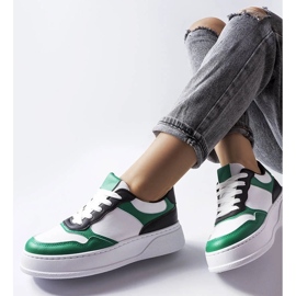 D/GMR Pantofi albi si verzi cu talpa mai groasa de la Baron 1 D/GMR Pantofi albi si verzi cu talpa mai groasa de la Baron 1