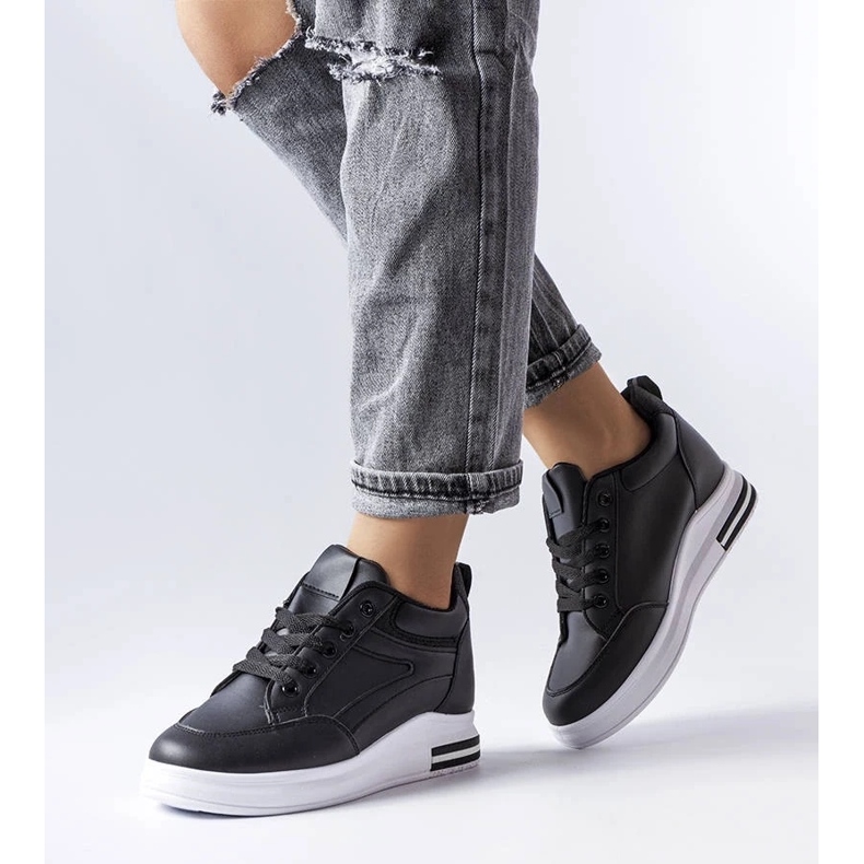 D/GMR Tenisi Bonevil cu sclipici negre negru 1