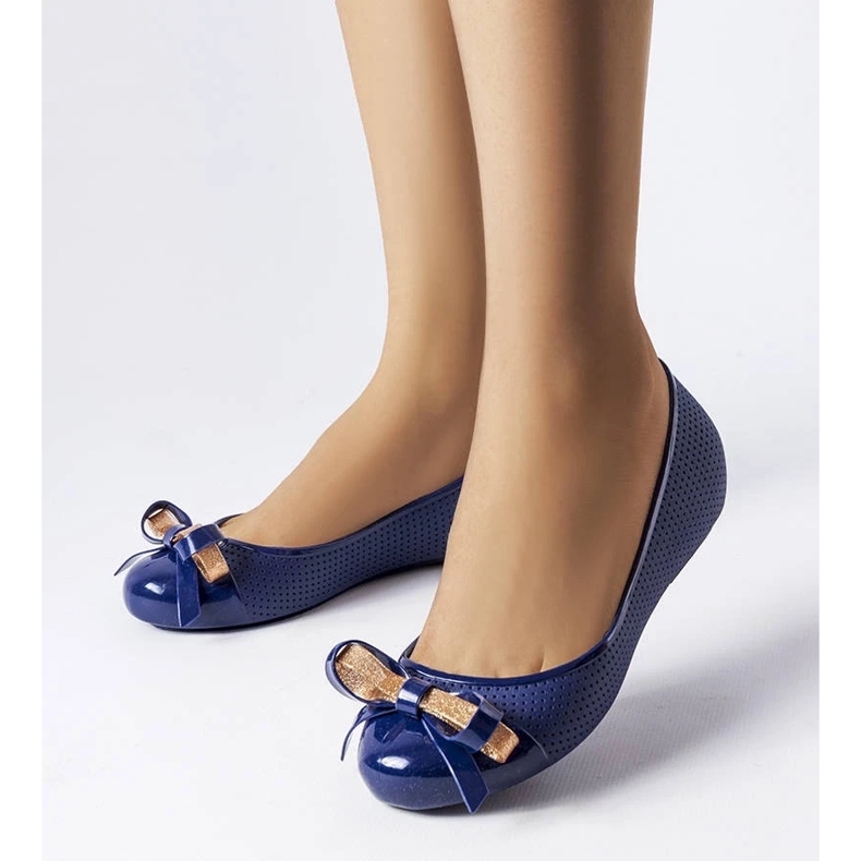 D/GMR Balerini bleumarin decorati cu o fundita Harlingen 1 D/GMR Balerini bleumarin decorati cu o fundita Harlingen 1