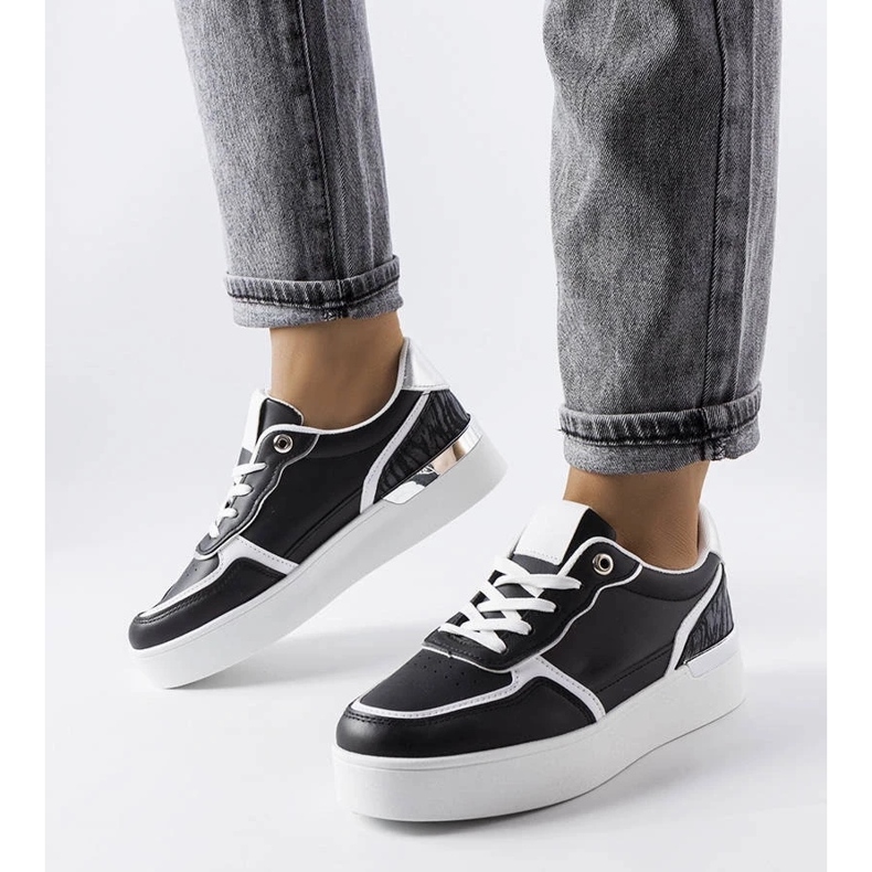 D/GMR Tenisi negri cu platformă de la Tooele negru 1