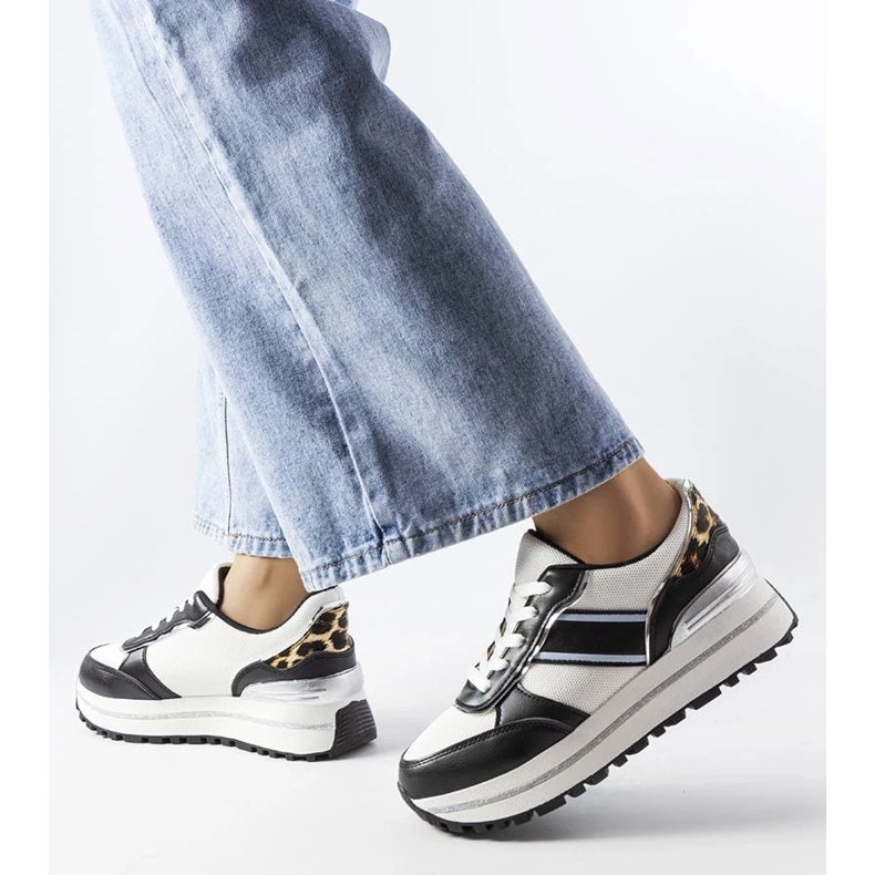 D/GMR Tenisi negri cu inserții cu sclipici de la Lang negru 2