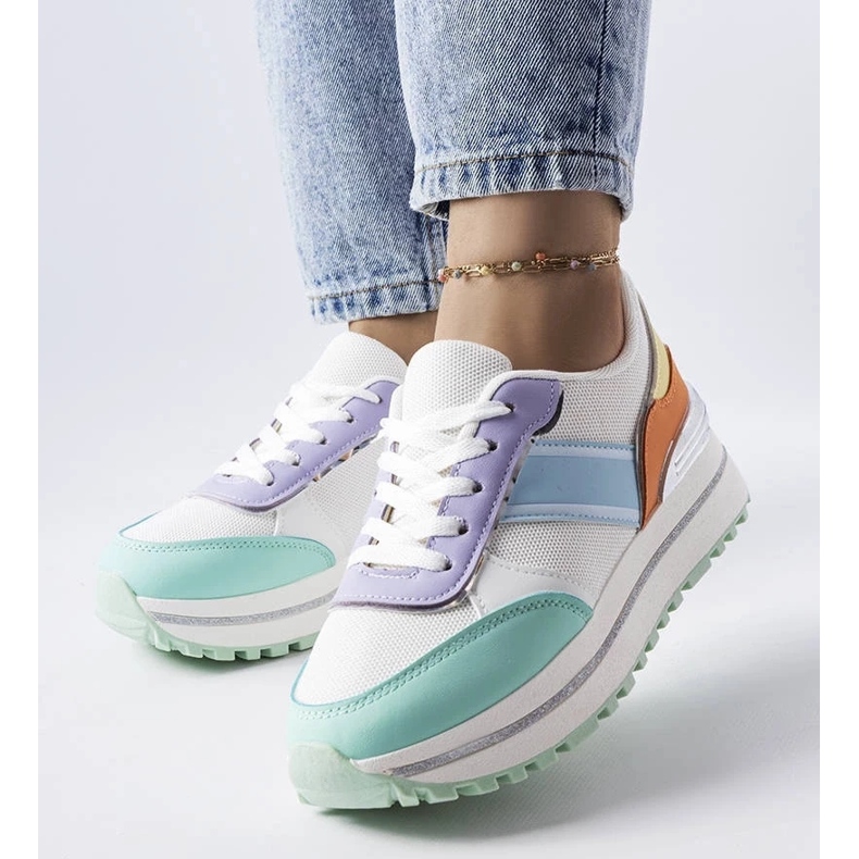 D/GMR Adidasi verzi cu inserții cu sclipici de la Lang verde 1