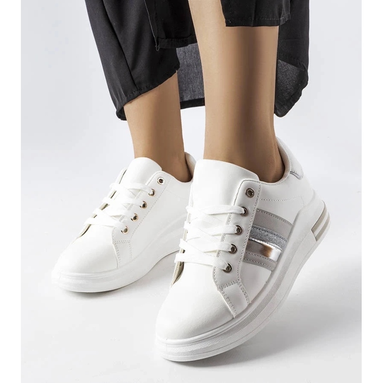 D/GMR Tenisi albi cu platforma Sacaton 1