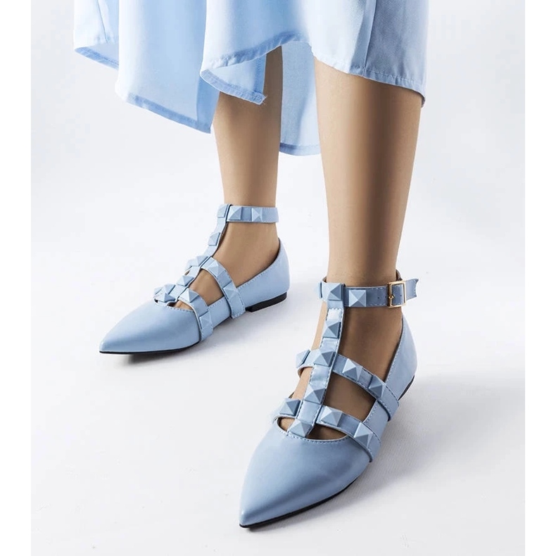 D/GMR Balerini albaștri cu închidere Blur spectaculoasă albastru 1