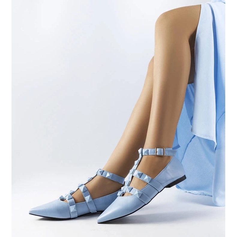 D/GMR Balerini albaștri cu închidere Blur spectaculoasă albastru 2