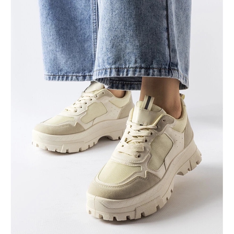 D/GMR Pantofi sport bej mikeladze pentru femei 2 D/GMR Pantofi sport bej mikeladze pentru femei 2