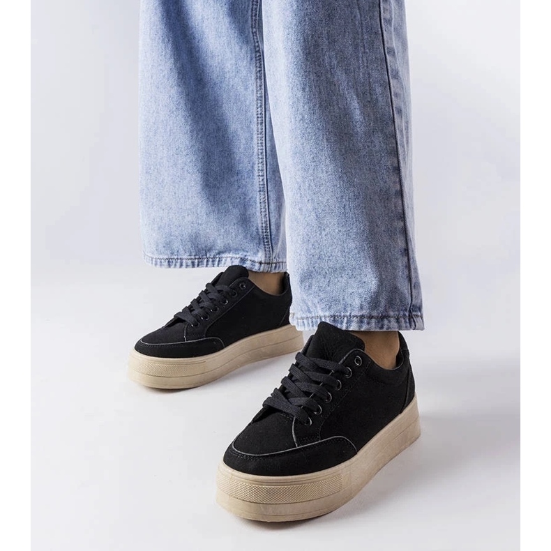 D/GMR Tenisi negri pe platforma Amathymes negru 1