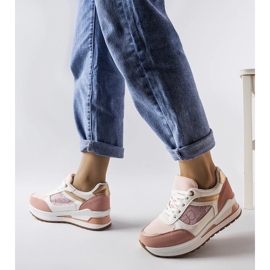 D/GMR Adidași roz cu inserție cu model de la Genovesee 3