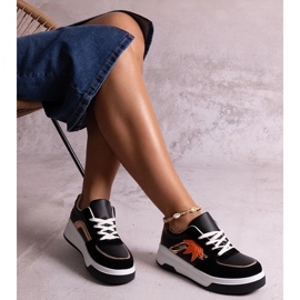 D/GMR Tenisi negri din piele ecologică de la Kollins negru 2