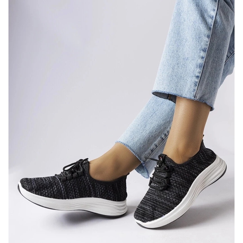 D/GMR Adidași din material negru de la Tommaso 2