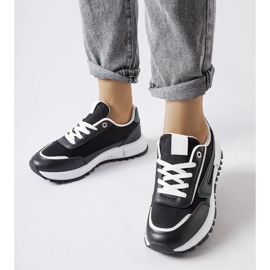 D/GMR Tenisi negri cu accent verde Tod negru 2 D/GMR Tenisi negri cu accent verde Tod negru 2