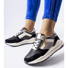 D/GMR Tenisi Cecchi albi și negri negru 2