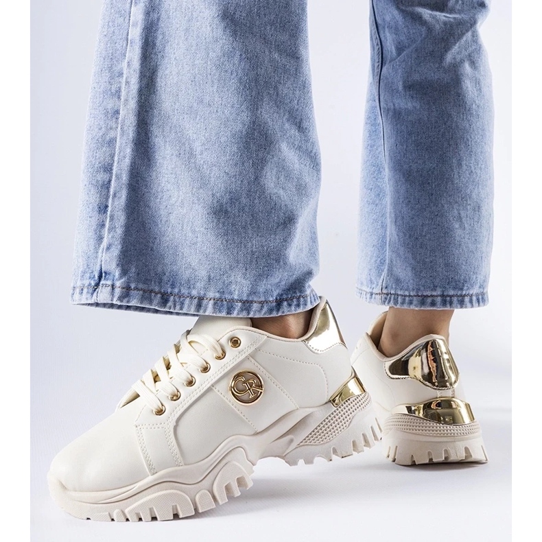 D/GMR Adidași bej cu talpă Arpaia masivă 1