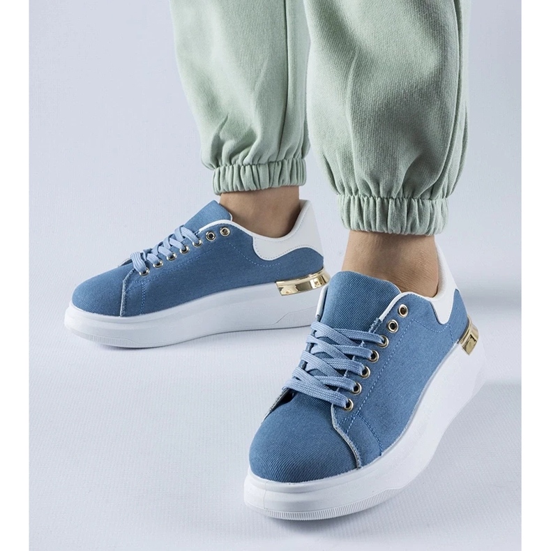 D/GMR Tenisi bleumarin pe platforma Scuderlando albastru 2