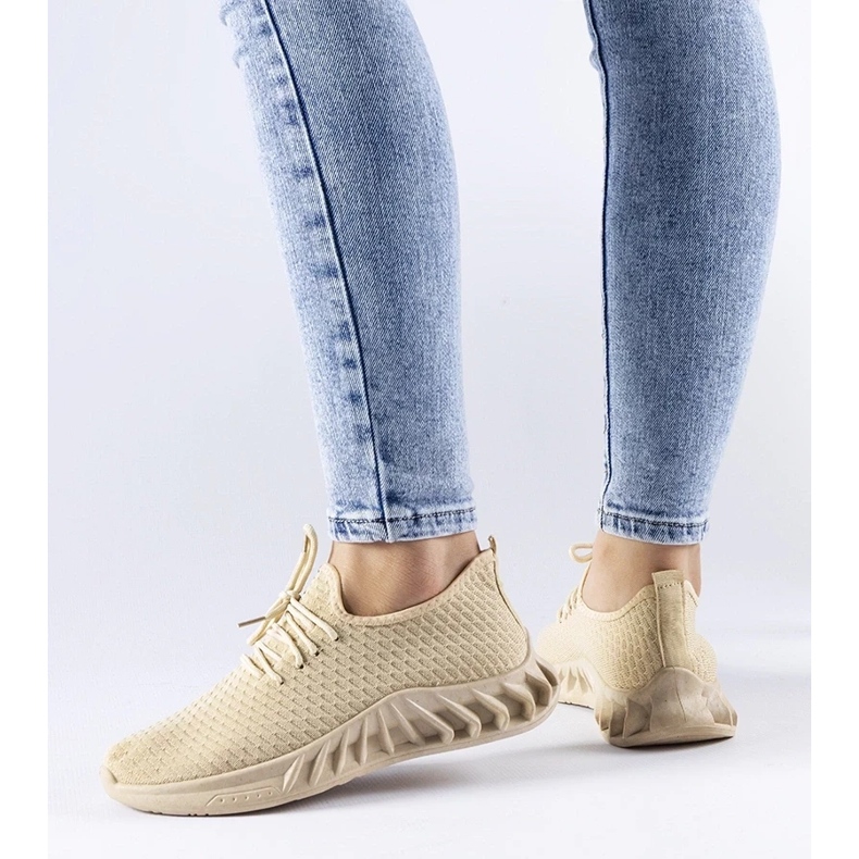 D/GMR Adidași din material bej de la Derek 2