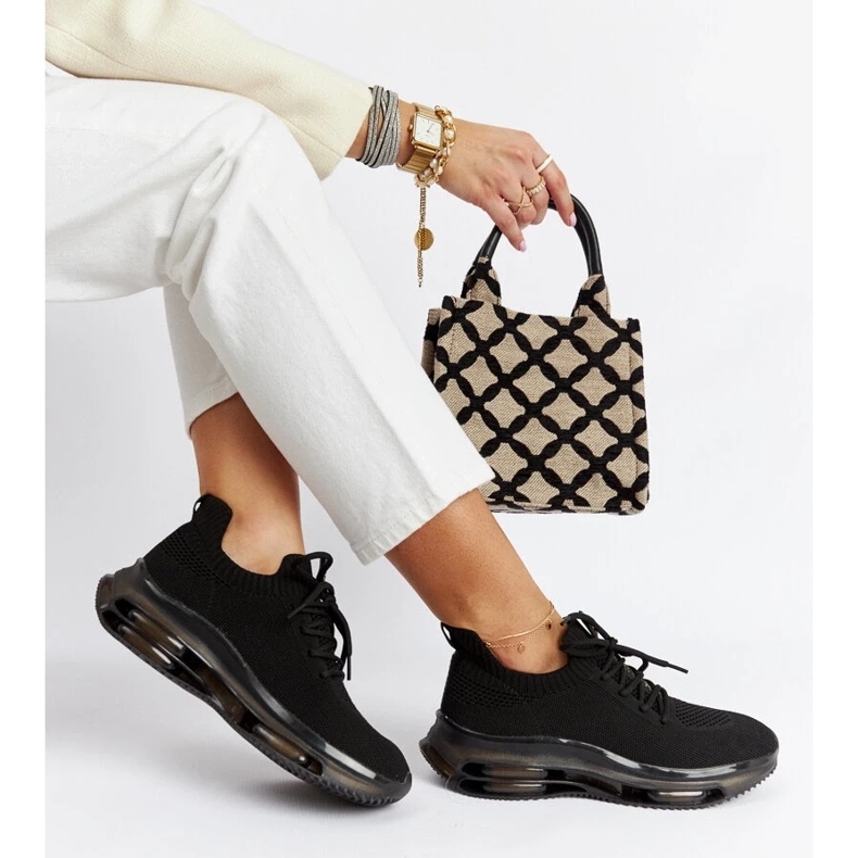 D/GMR Tenisi negri cu platformă Goe JJ2N4080 negru 1