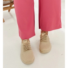 D/GMR Tenisi din stofa bej Mira 2