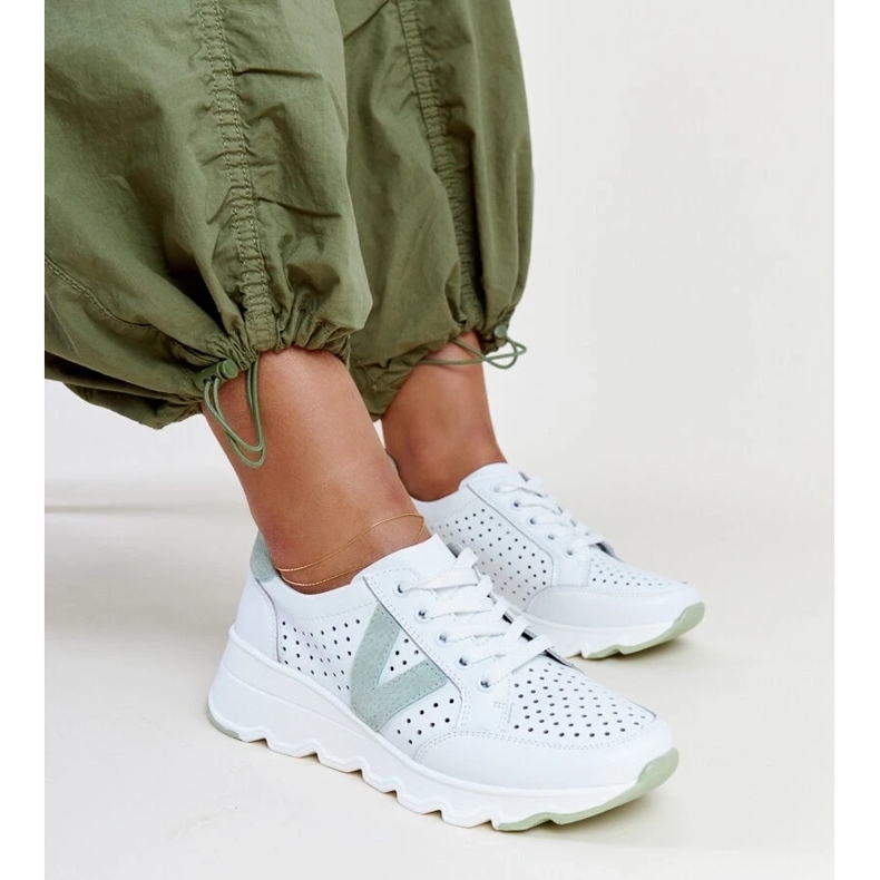 D/GMR Tenisi ajurati Vinceza din piele alba 1