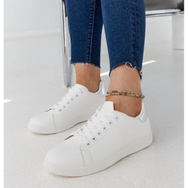 D/GMR Tenisi albi cu platformă marca Hagosa 2