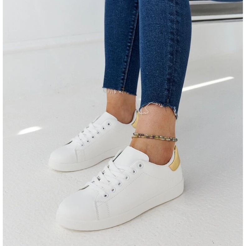 D/GMR Tenisi albi cu platforma Birikti 1