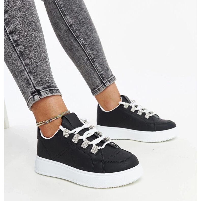 D/GMR adidasi Walida negri cu talpa groasa negru 1