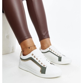 D/GMR Adidași albi și verzi pe platforma Amala 2