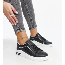 D/GMR Tenisi negri ajurati cu sclipici Zorka negru 1 D/GMR Tenisi negri ajurati cu sclipici Zorka negru 1