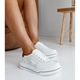 Adidași din piele bej Rushd 2