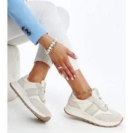 Tenisi gri din piele marca Nahas 1