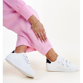 Adidași cu velcro alb și negru de la Samala 2