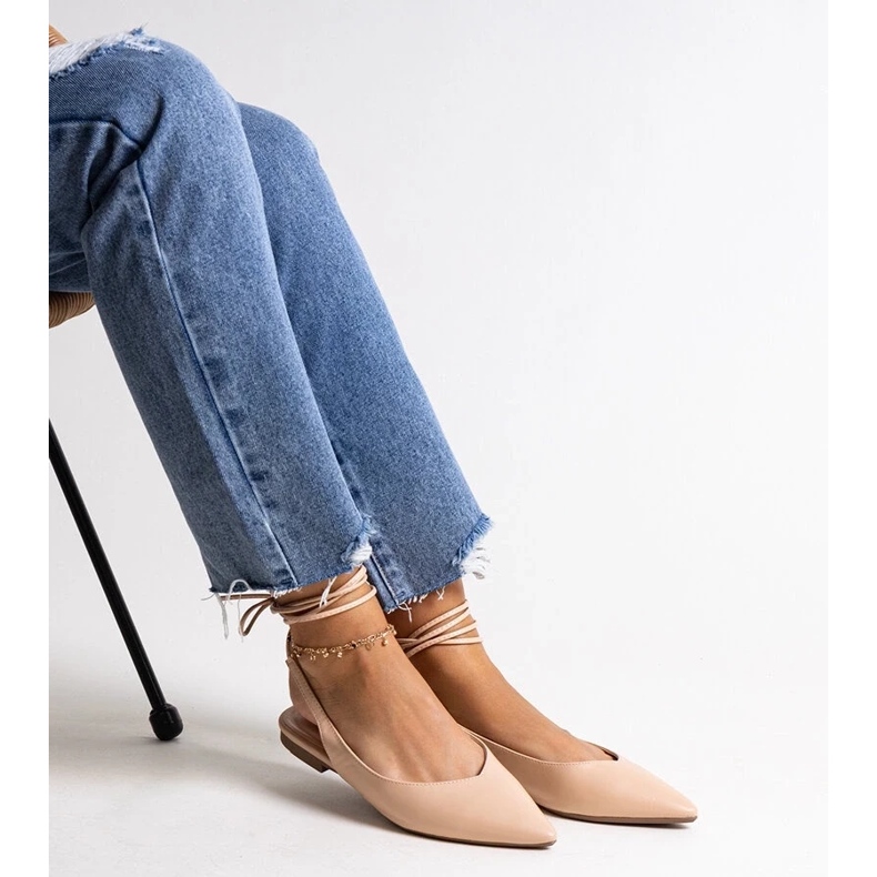 D/CEO Balerini bej legati din piele ecologica Batra 2 D/CEO Balerini bej legati din piele ecologica Batra 2