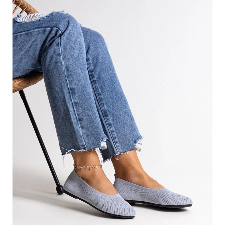 D/CEO Balerini din stofă gri de la Yafia 2