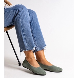 D/CEO Balerini din material verde de la Yafia 2 D/CEO Balerini din material verde de la Yafia 2