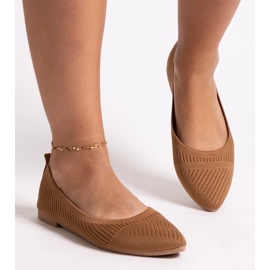 D/CEO Balerini din material Wendana caramel maro 1 D/CEO Balerini din material Wendana caramel maro 1