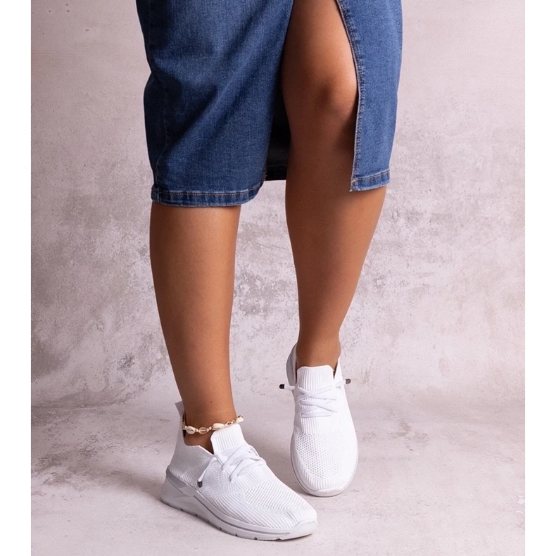 D/CEO Tenisi albi Gaberla cu slip-on 1 D/CEO Tenisi albi Gaberla cu slip-on 1