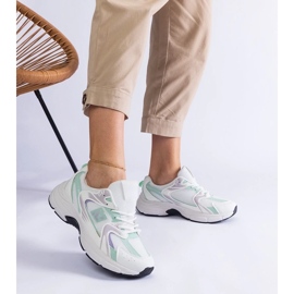 D/CEO Pantofi sport alb și verde pentru femei adidași sedilla 2