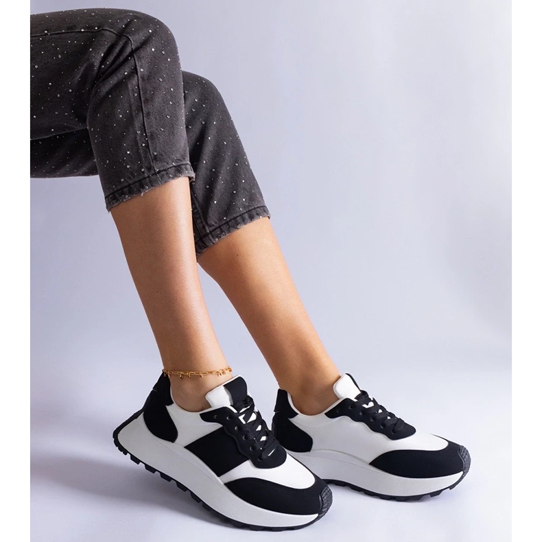 D/CEO Tenisi negri cu platformă Cremorna negru 2