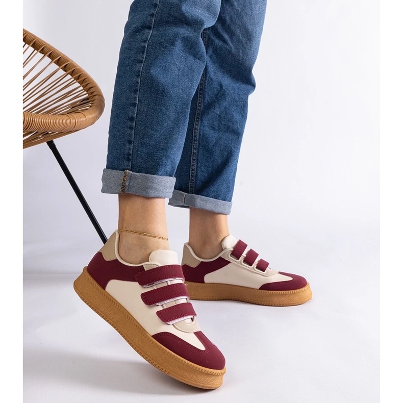 D/CEO Tenisi Mena visiniu cu inchidere Velcro roșu 2 D/CEO Tenisi Mena visiniu cu inchidere Velcro roșu 2