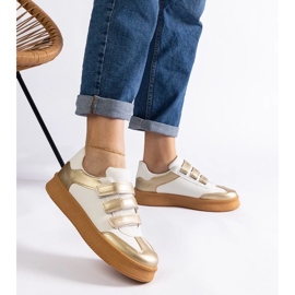 D/CEO Tenisi Mena aurii cu inchidere Velcro de aur 2