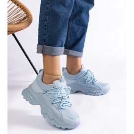 D/CEO Adidași sport albaștri cu talpă masivă Roxana albastru 2