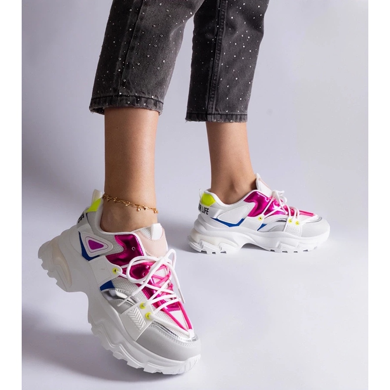 D/CEO Tenisi sport Sulamita albi si roz 1 D/CEO Tenisi sport Sulamita albi si roz 1