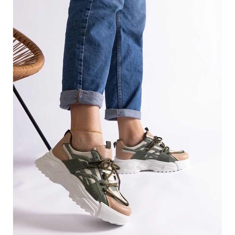 D/CEO Tenisi dama verzi si bej Alva 2