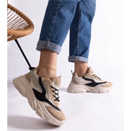 D/CEO Adidași de damă Milenka bej și negru 2