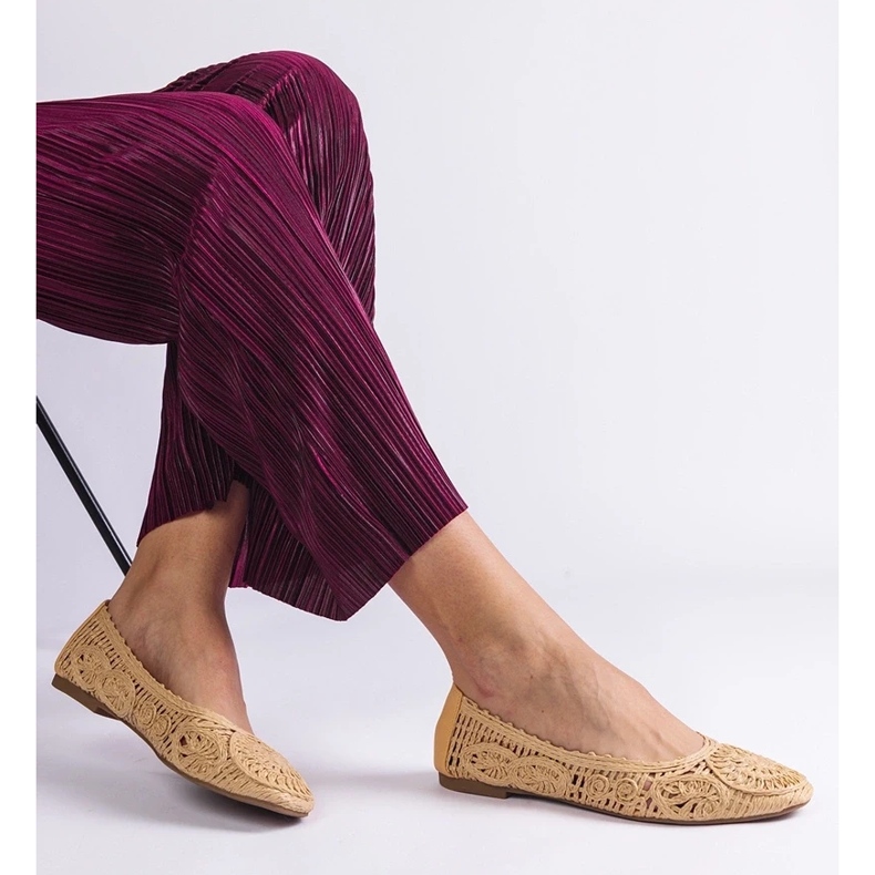 D/CEO Salinela împletită de balerină bej 2