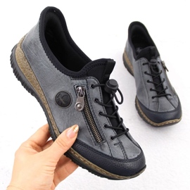 Pantofi pentru femei Rieker N3267-14 Albastru 4