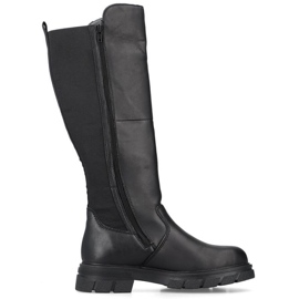 Cizme negre Rieker Z9158-00 pentru femei negru 1