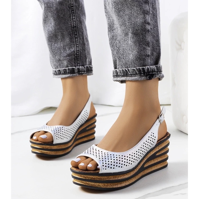 D/CEO Espadrile argintii pe pană Griner 1