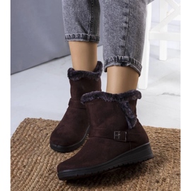 D/CEO Cizme izolate maro pe toc cu pană Capo 2 D/CEO Cizme izolate maro pe toc cu pană Capo 2