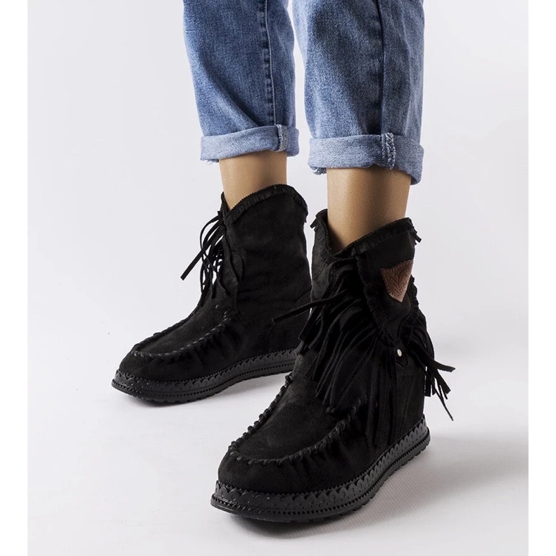 D/CEO Cizme negre cu pană de la Giudice negru 2