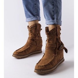 D/CEO Cizme maro cu pană de la Beausoleil 1 D/CEO Cizme maro cu pană de la Beausoleil 1